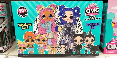 LOL Surprise Sunshine Gurl & Moonlight B.B. Family Mega Pack Only $82.99 Shipped on Target.com (Reg. $120)