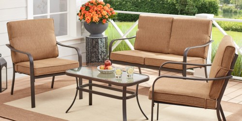 Mainstays 4-Piece Patio Conversation Set Only $194 Shipped on Walmart.com (Regularly $250)