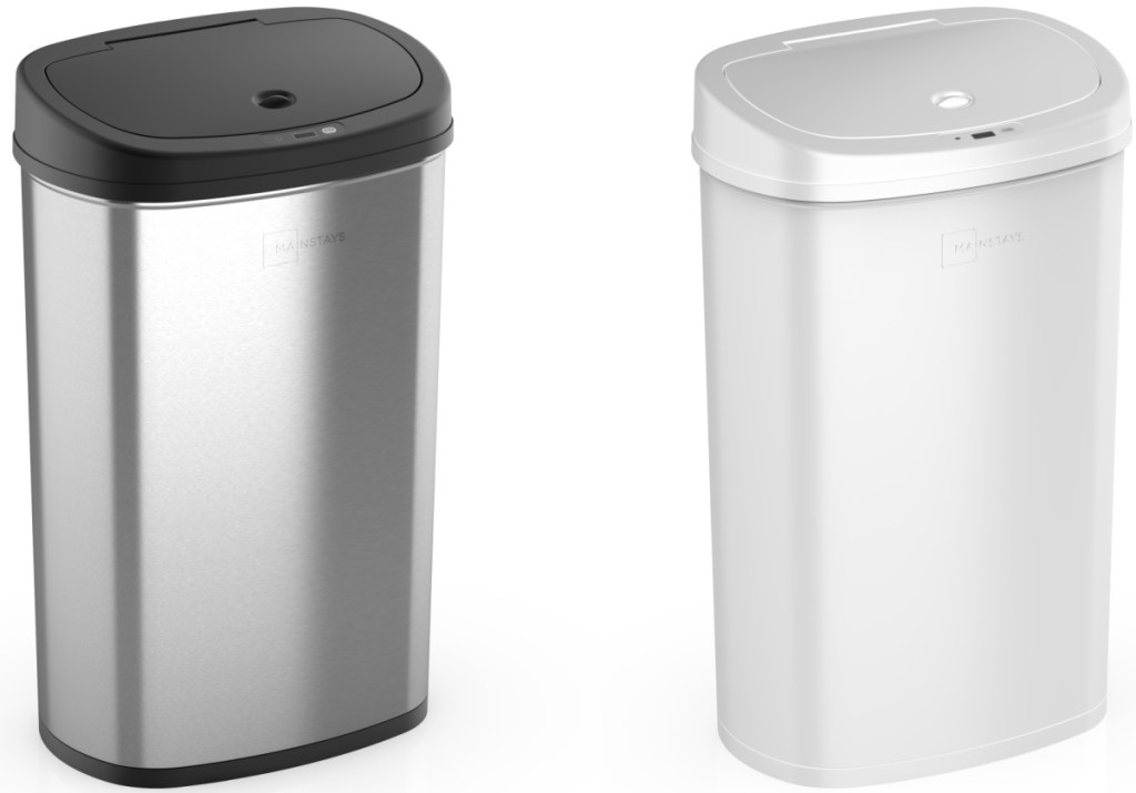 stainless steel kitchen trash can in two colors