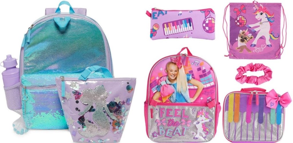 Mermaid and JoJo Siwa Backpacks