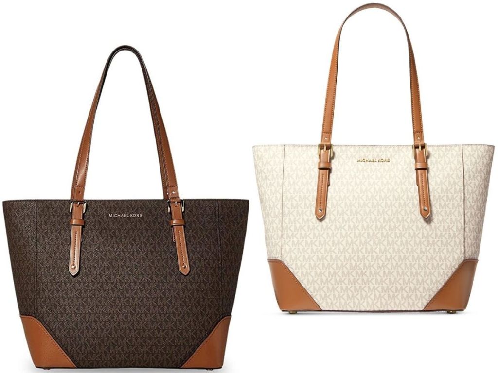 Two Michael Kors Aria Tote Bags