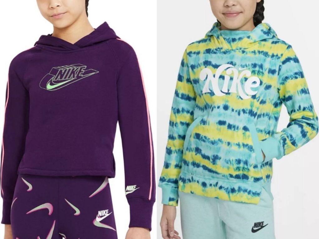 two Nike Girls hoodies