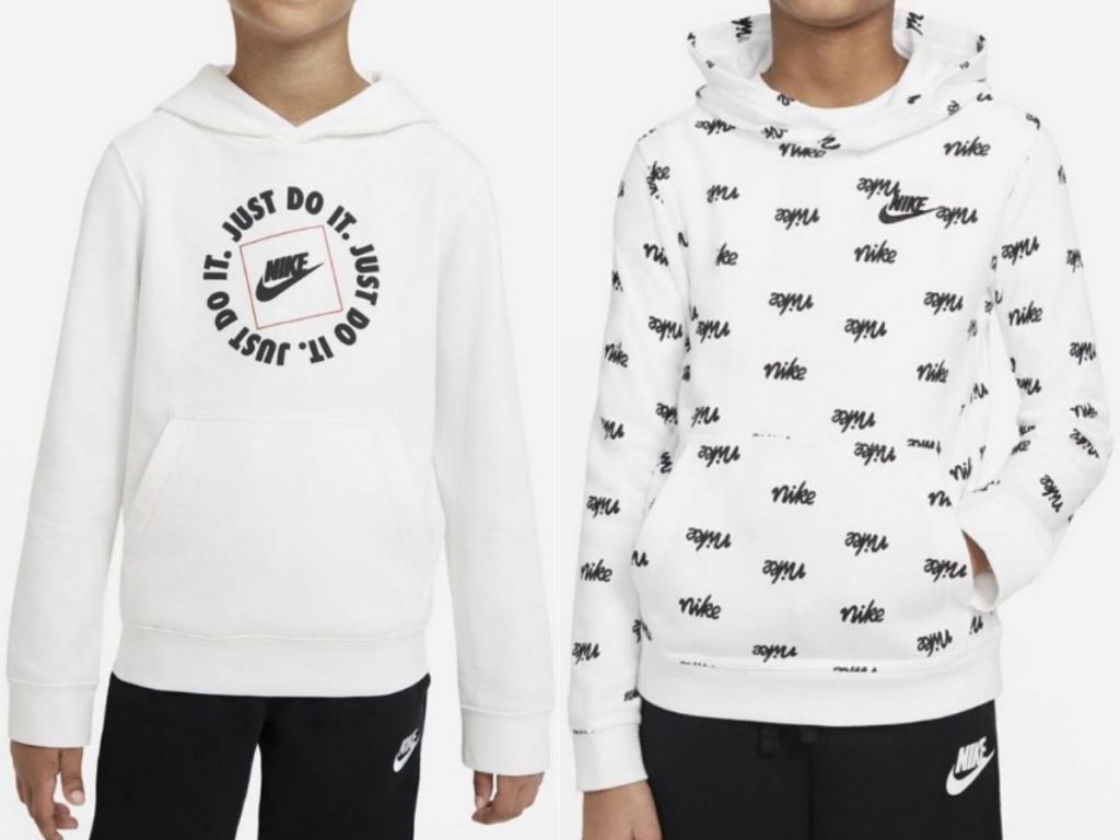 two Nike boys hoodies