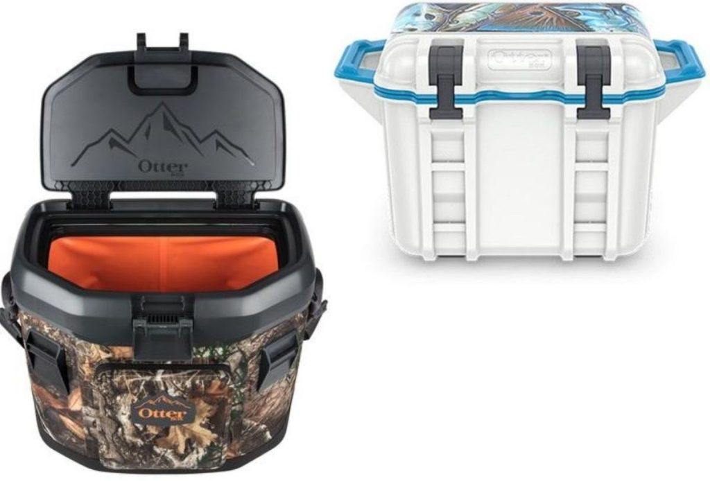 two Otterbox Coolers