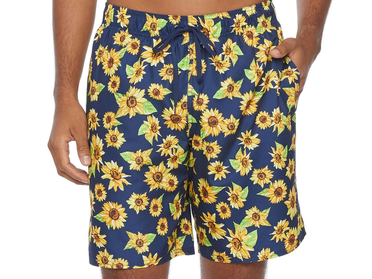 Peyton & Parker Men's Floral Swim Trunks