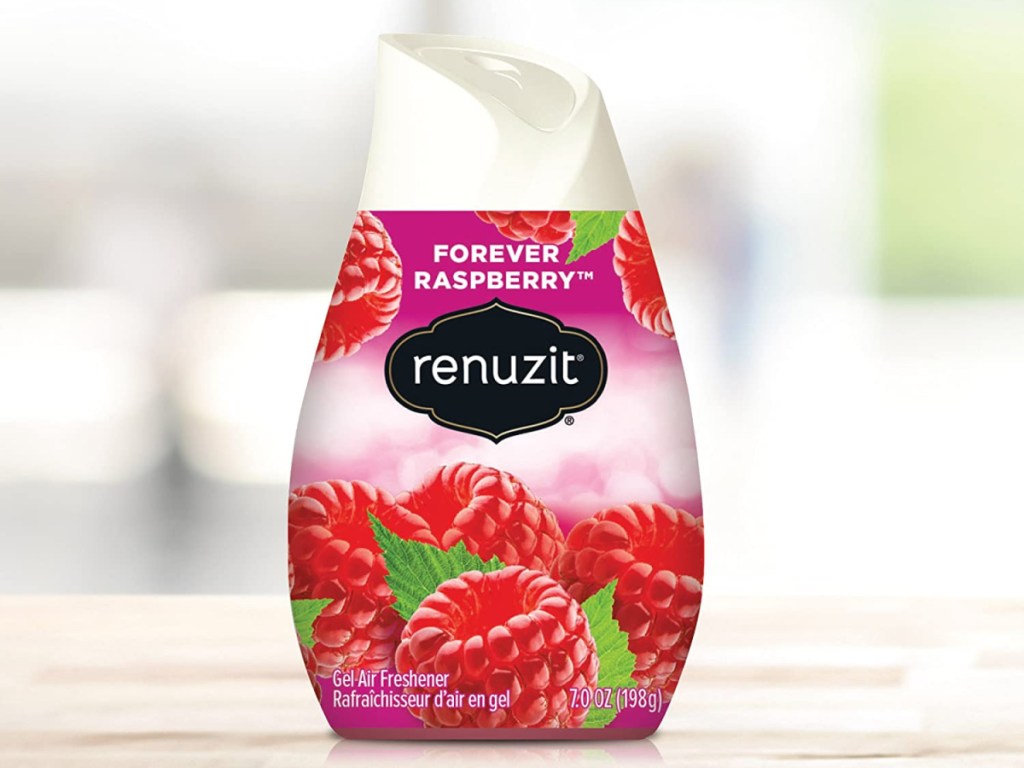 renuzit air freshener sitting on countertop