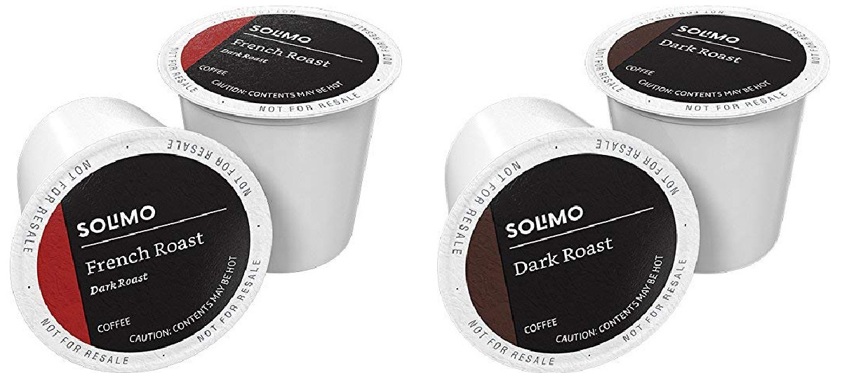 solimo french roast and dark roast k-cups