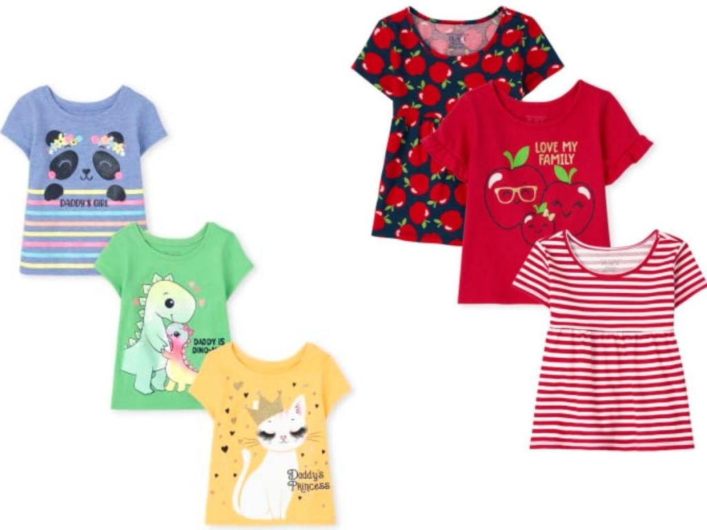the children's place shirts sets for girls