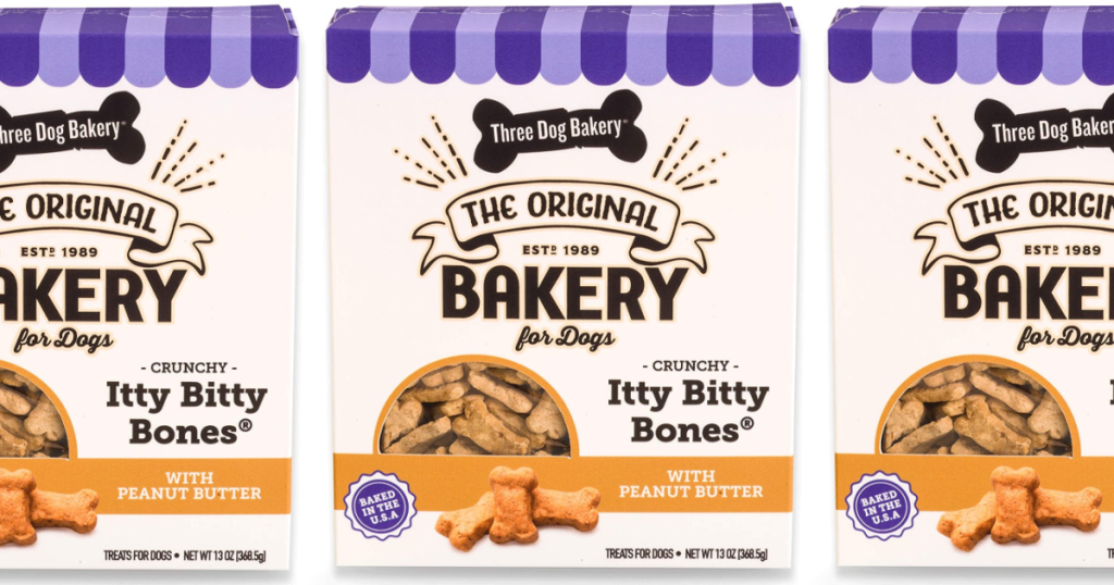 Three Dog Bakery Itty Bitty Bones box