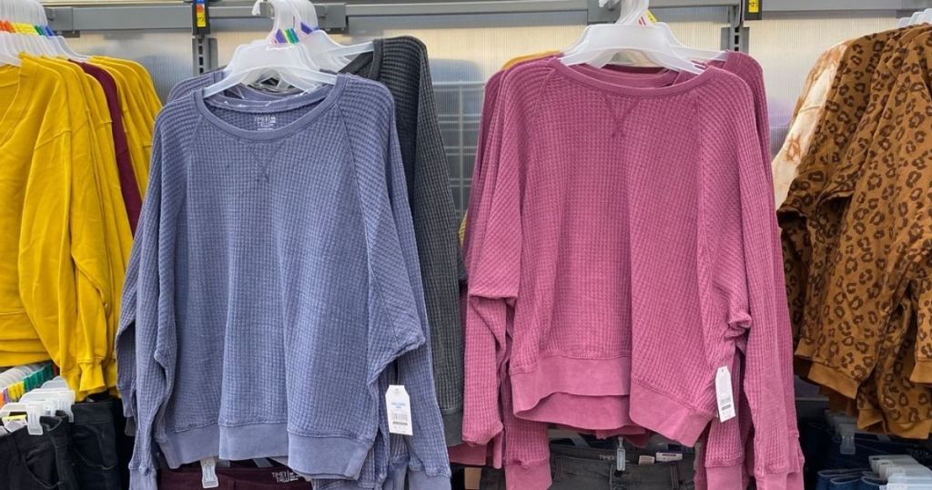 Women's Waffle Knit Tops