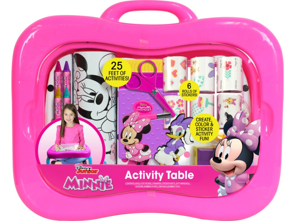 disney minnie mouse kids activity table