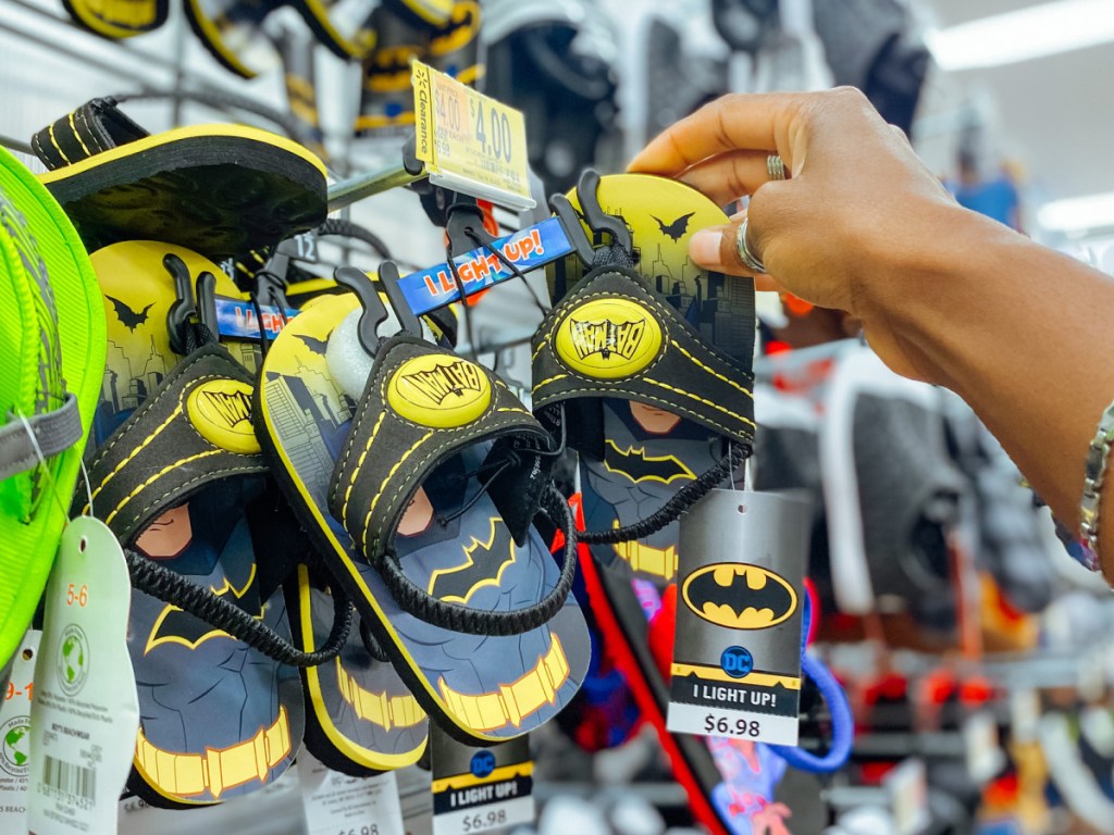 dc batman toddler boys sandals