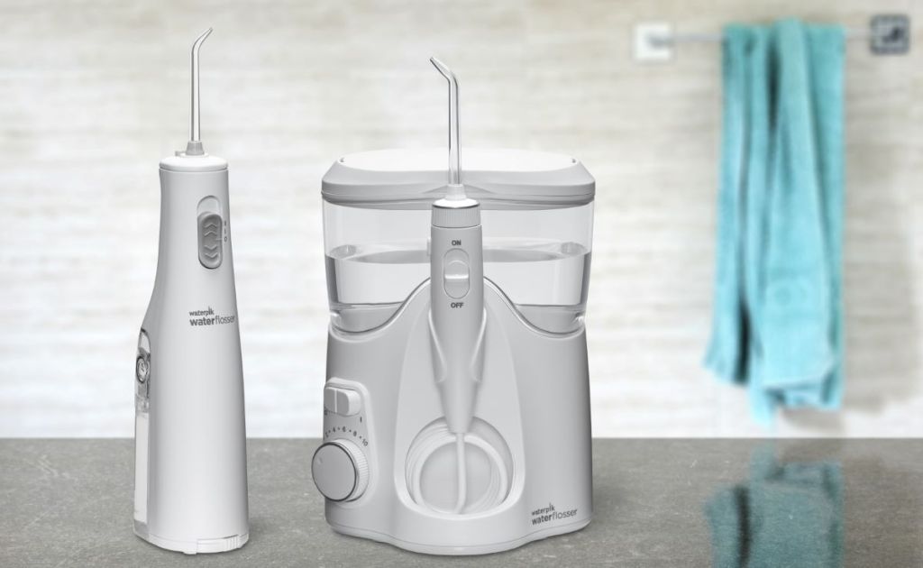 waterpik flosser countertop and handheld
