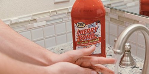 Zep Cherry Bomb Hand Cleaner 48oz Bottle Only $8 on Amazon (Removes Stubborn Grease, Paint, Adhesives & More)