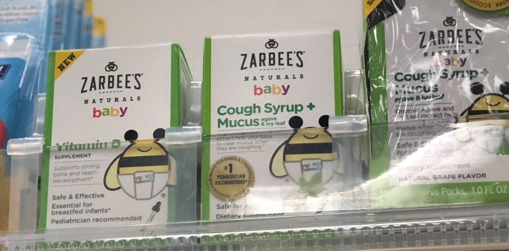 Zarbee's Baby products on a shelf