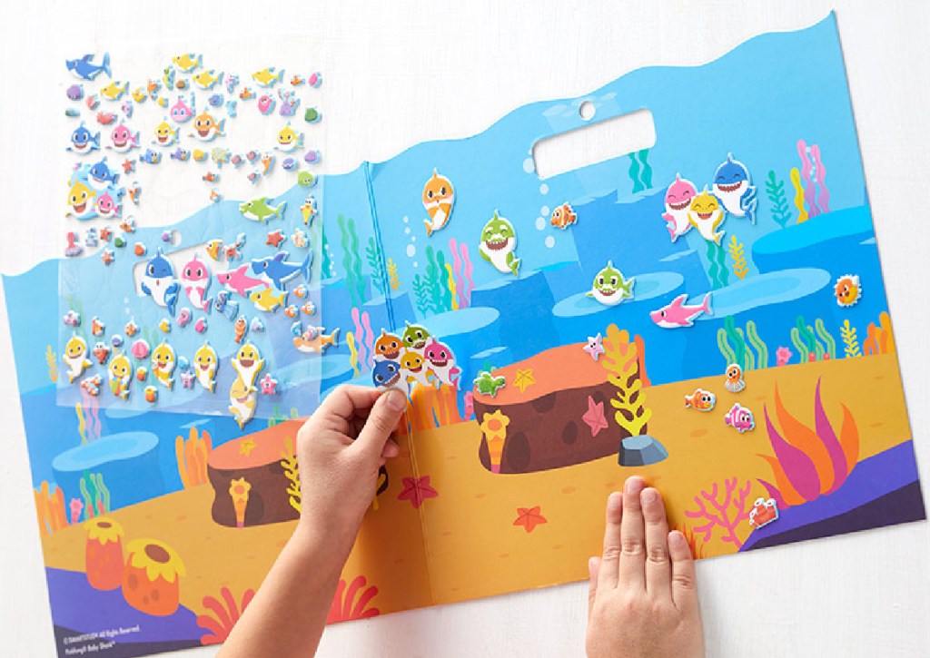 baby shark sticker book
