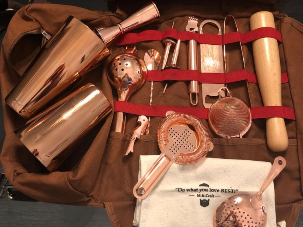 copper bar bag set