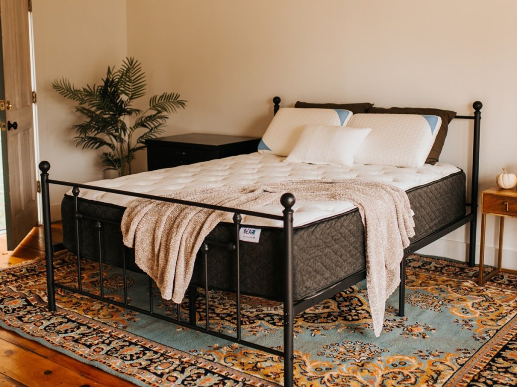 mattress on bed frame