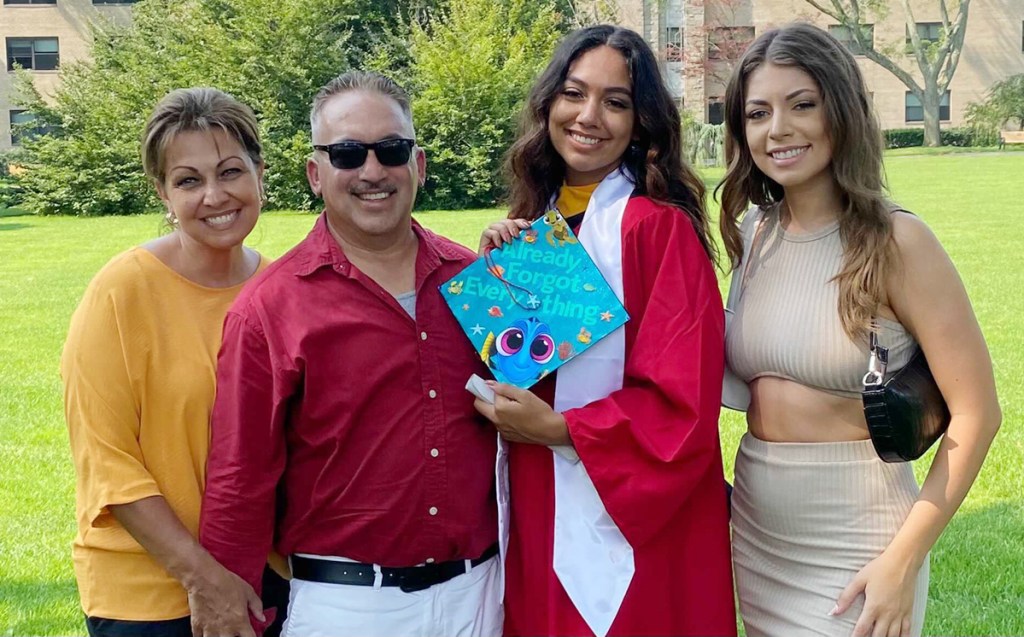 family at graduation