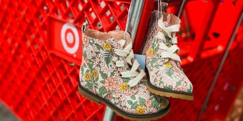 Target’s Cat & Jack Floral Toddler Combat Boots Couldn’t Be Any Cuter