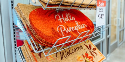 Fall Doormats Only $14.99 at Michaels (Regularly $20) | Pumpkin, Red Truck, Leaves & More