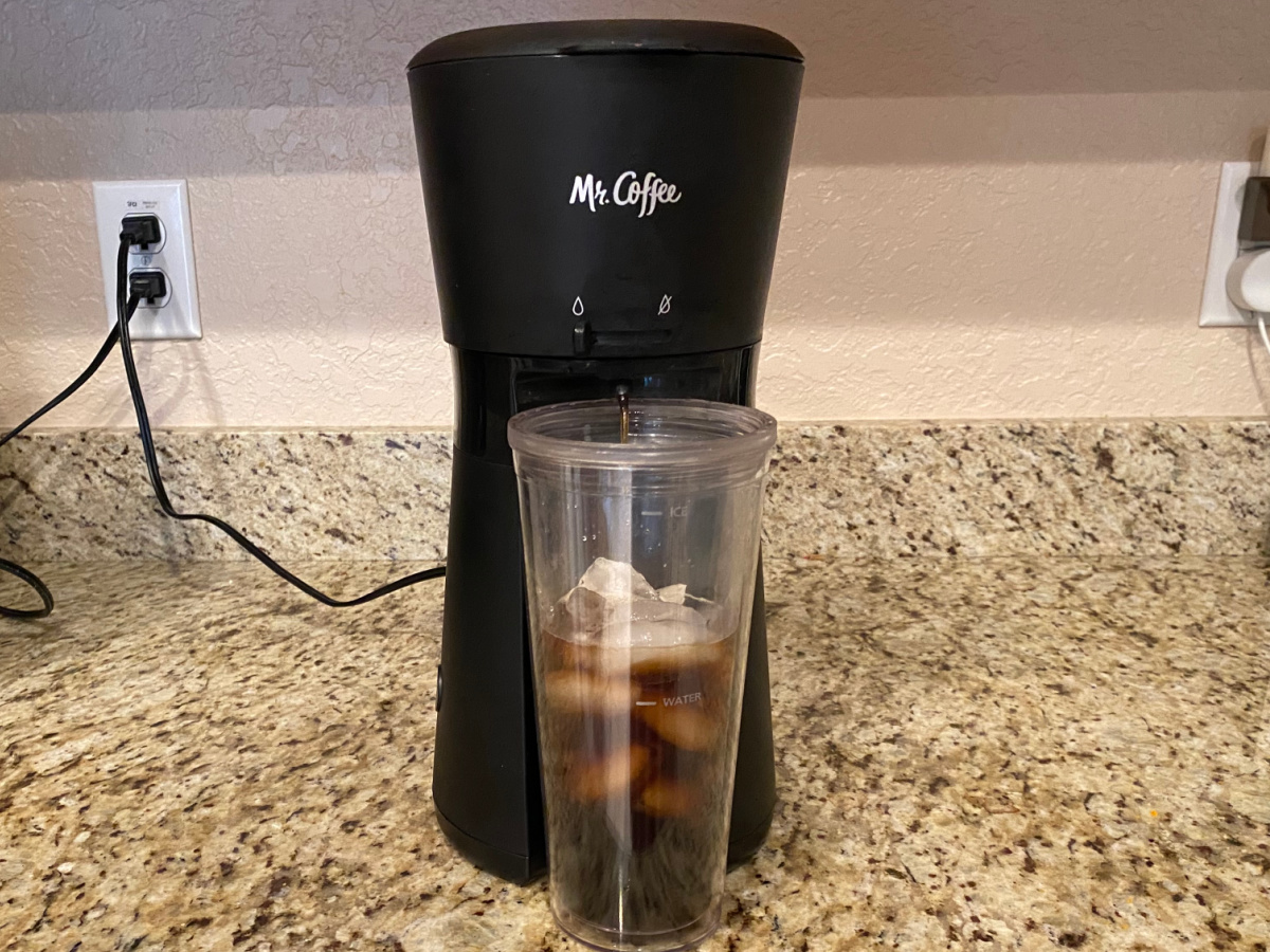 iced coffee brewing