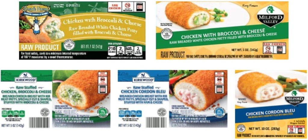 5 packages of recalled chicken