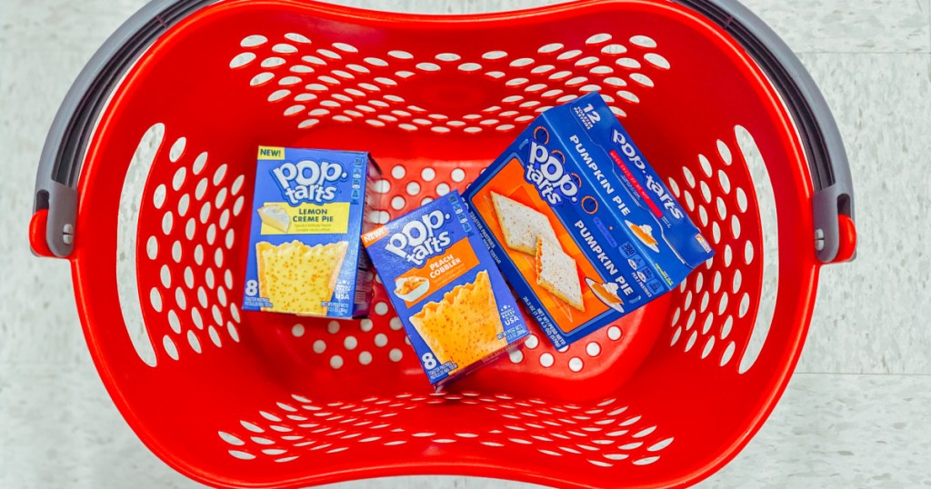 Pop Tarts in grocery carrier