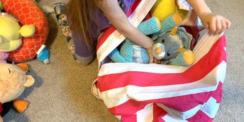 Large Stuffed Animal Keeper Bag Only $19.99 Shipped (Great for Storing Pillows & Blankets Too!)