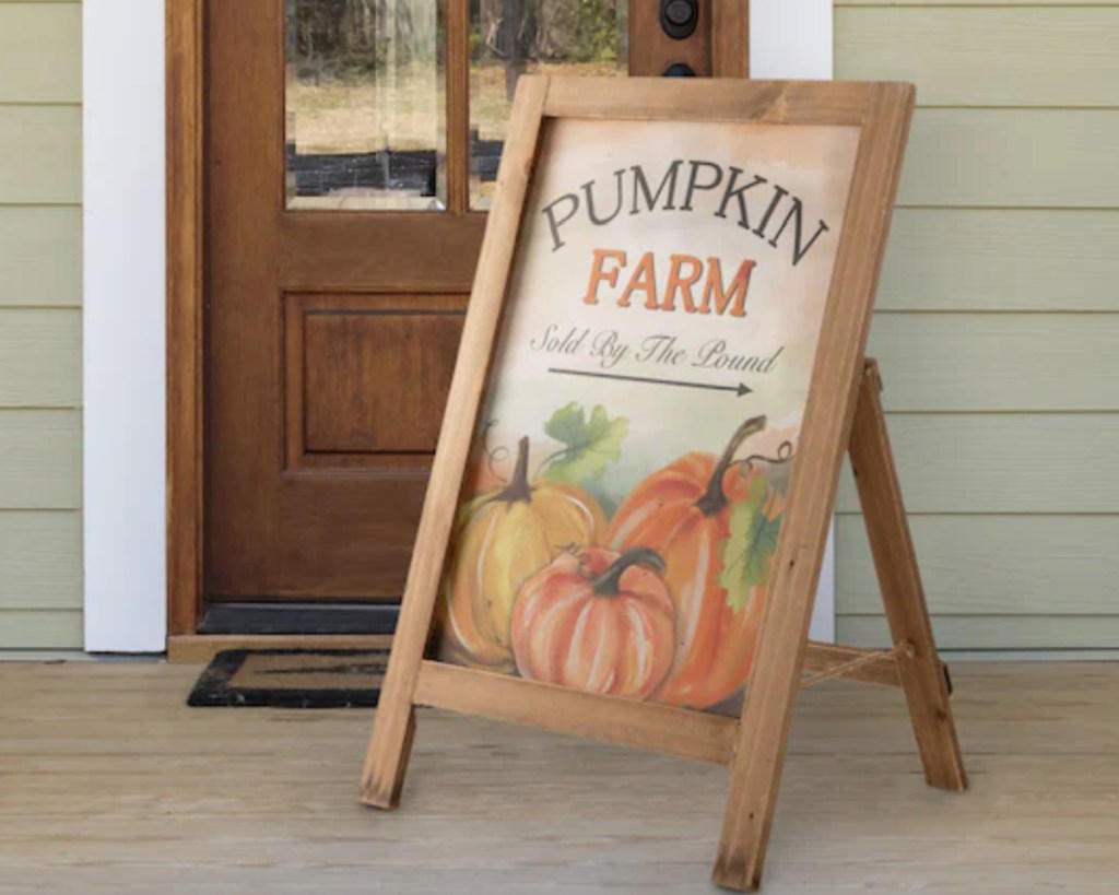 pumpkin farm porch sign