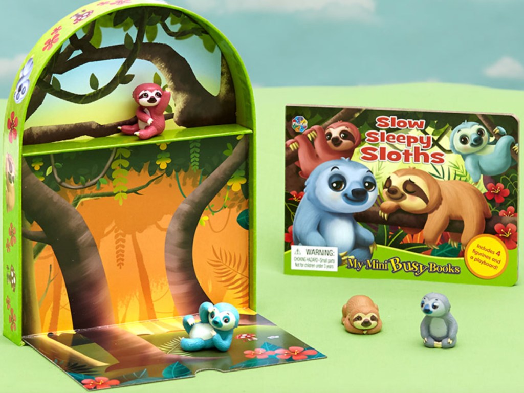 sloth book + playset