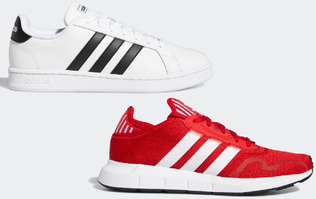 Adidas Grand Court Shoes and Adidas Swift Run X Shoes