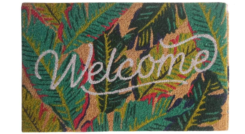 Ashland Tropical Leaves Welcome Doormat