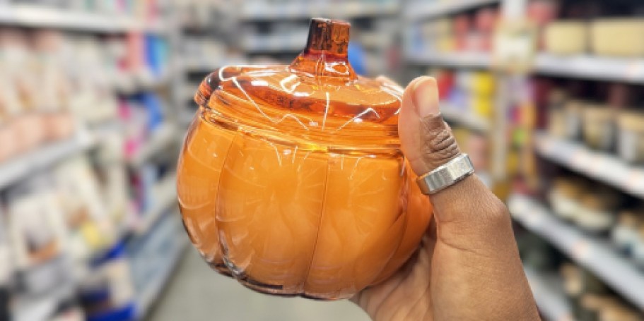 Trendy Pumpkin Jar Candles Just $10.87 at Walmart (Cheaper Per oz Than Target!)