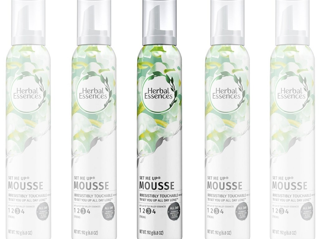 multiple bottles of herbal essences set me up mousse