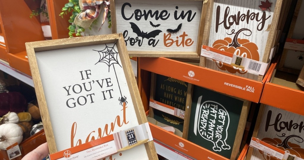 Huntington Home Fall Reversible Box Sign