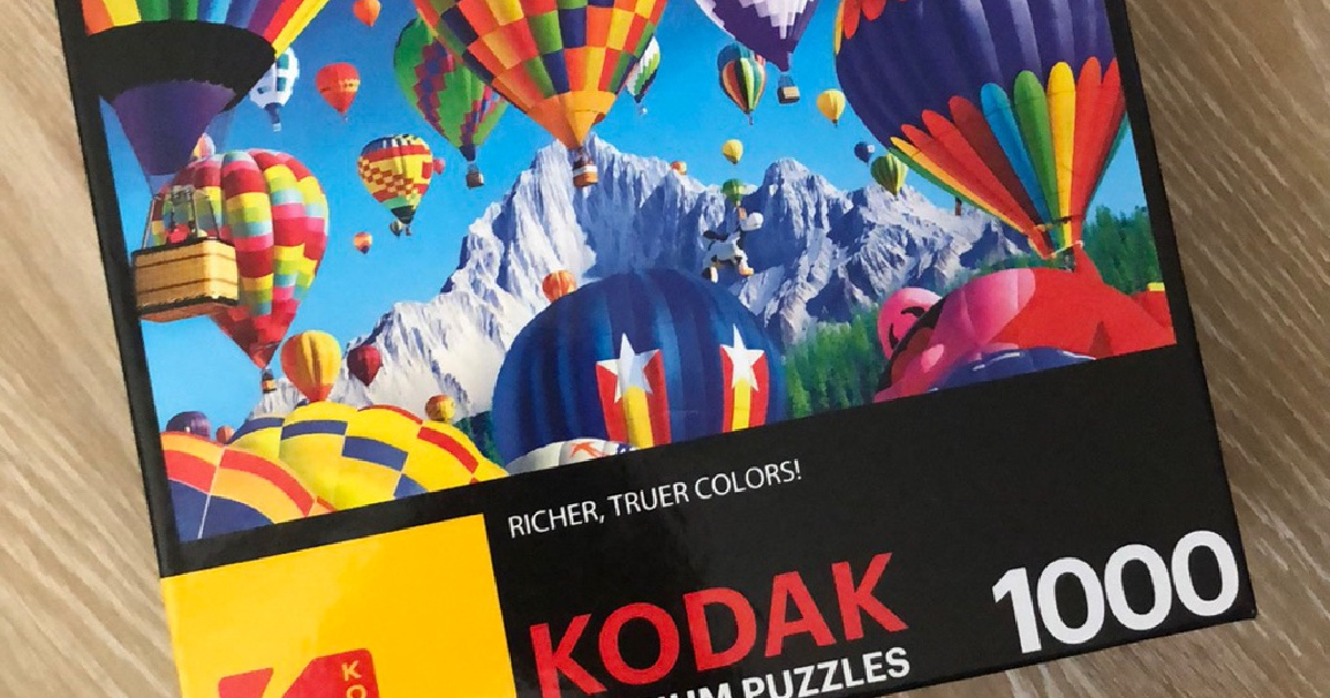 hot air balloon themed puzzle 