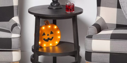 Boo-tiful Wooden Light-Up Halloween Decorations Only $15 at Target