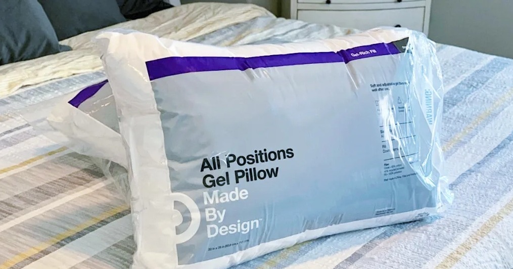 pillows on a bed