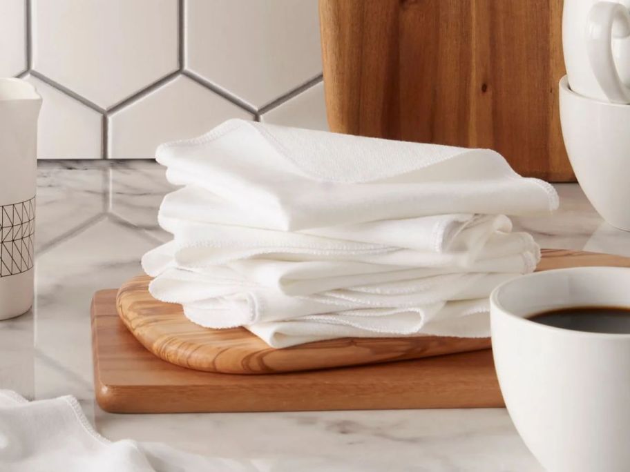 Mainstays Better Than Paper Towels Dish Cloth 10-Pack in White
