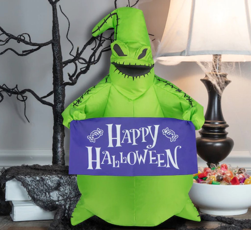 Oogie Boogie Inflatable on table