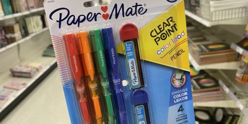 Papermate Mechanical Colored Pencils 4-Pack Only $5.99 at Target | Includes 2 Packs of Lead Refills