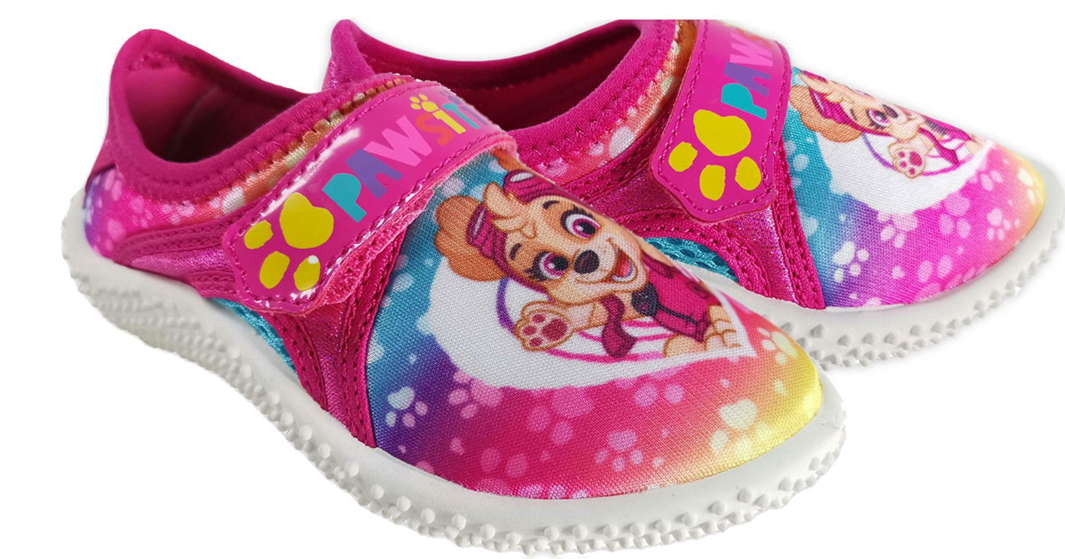 pink paw patrol water shoes