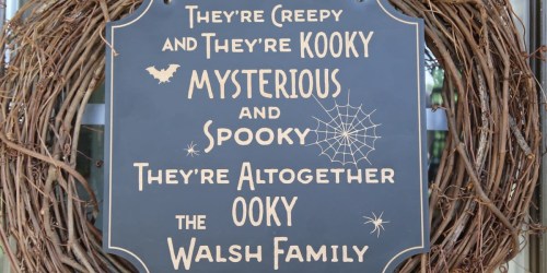 Personalized Halloween Sign Only $16.99 Shipped (Regularly $30)