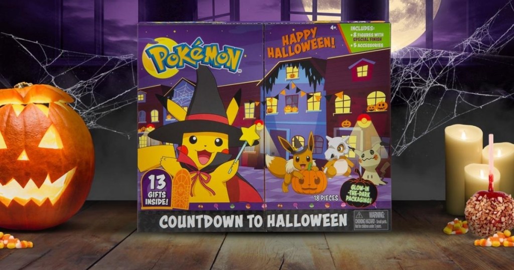 pokemon halloween calendar with halloween decor