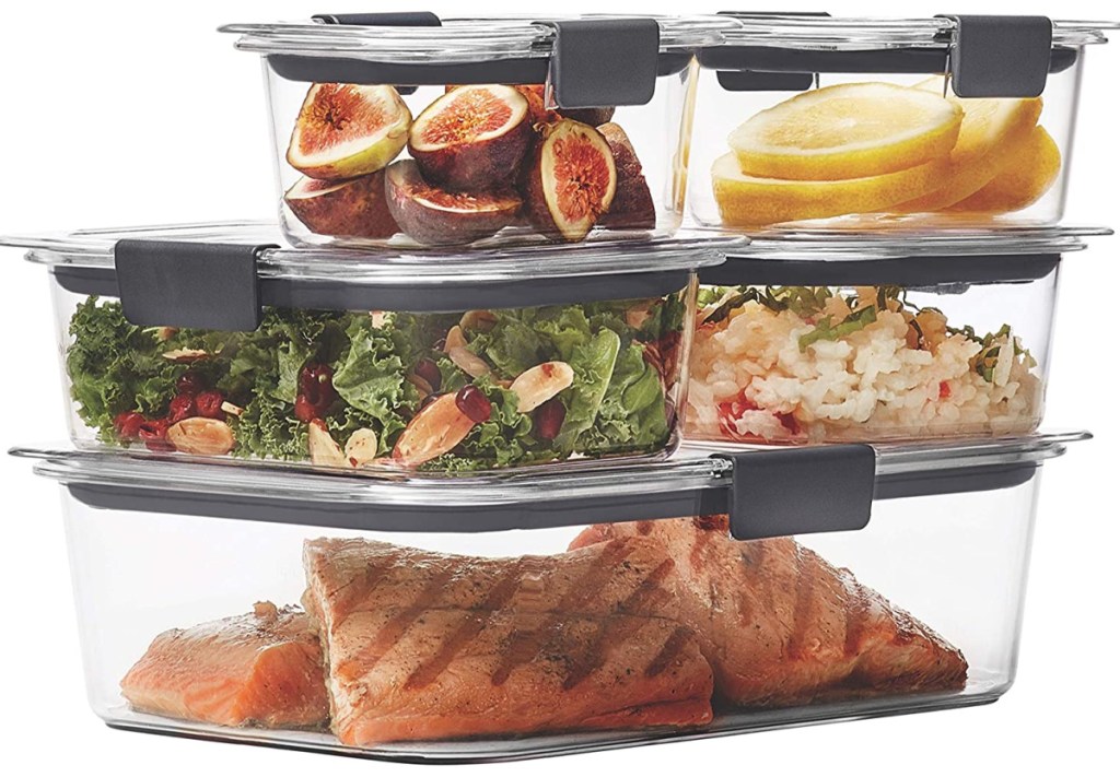 Rubbermaid Brilliance Leak-Proof Food Storage Containers with Airtight Lids