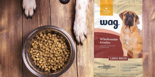 Wag Wholesome Grains Dog Food 30-Pound Bag Only $15.49 Shipped on Amazon (Regularly $44)