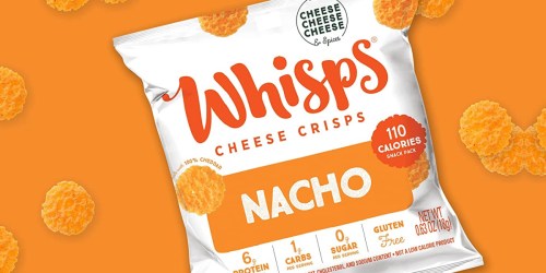 FREE Sample of Whisps Nacho Cheese & Tangy Ranch Cheese Crisps