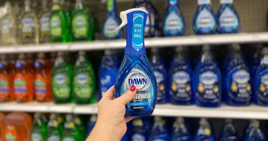 dawn platinum powerwash spray in hand at target