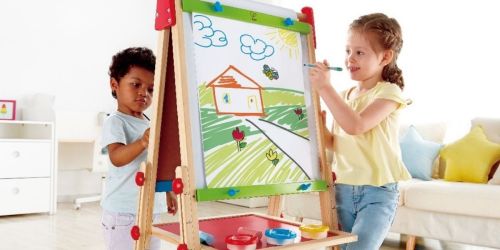 Hape Kids Wooden Easel Only $33.99 Shipped on Amazon (Reg. $61) | Includes Paper Roll & Paint Pots